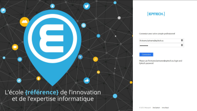 Image login page epitech